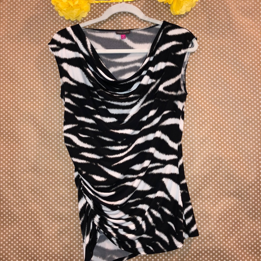 Vince Camuto Zebra Print Blouse